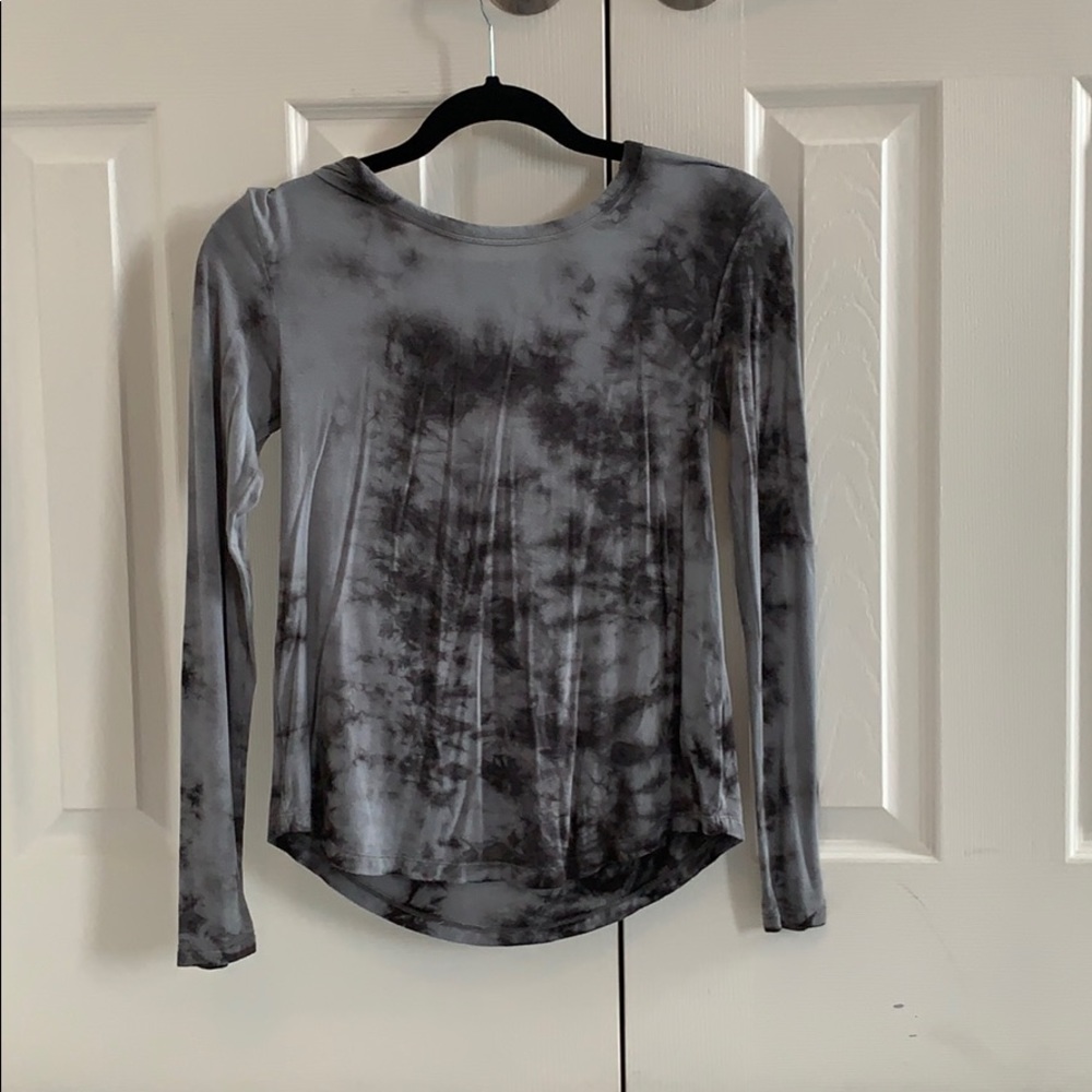 Grey and Black tie dye long sleeve